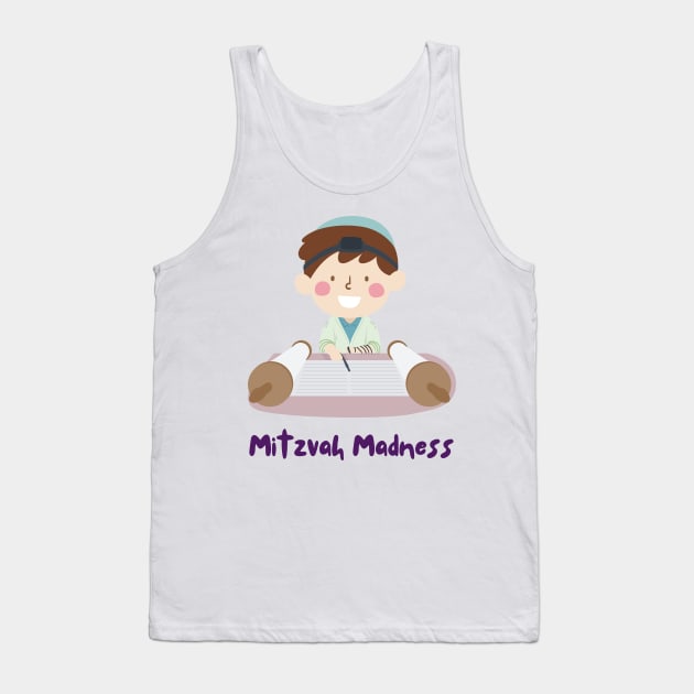 My Mitzvah Madness - Funny Yiddish Quotes Tank Top by MikeMargolisArt